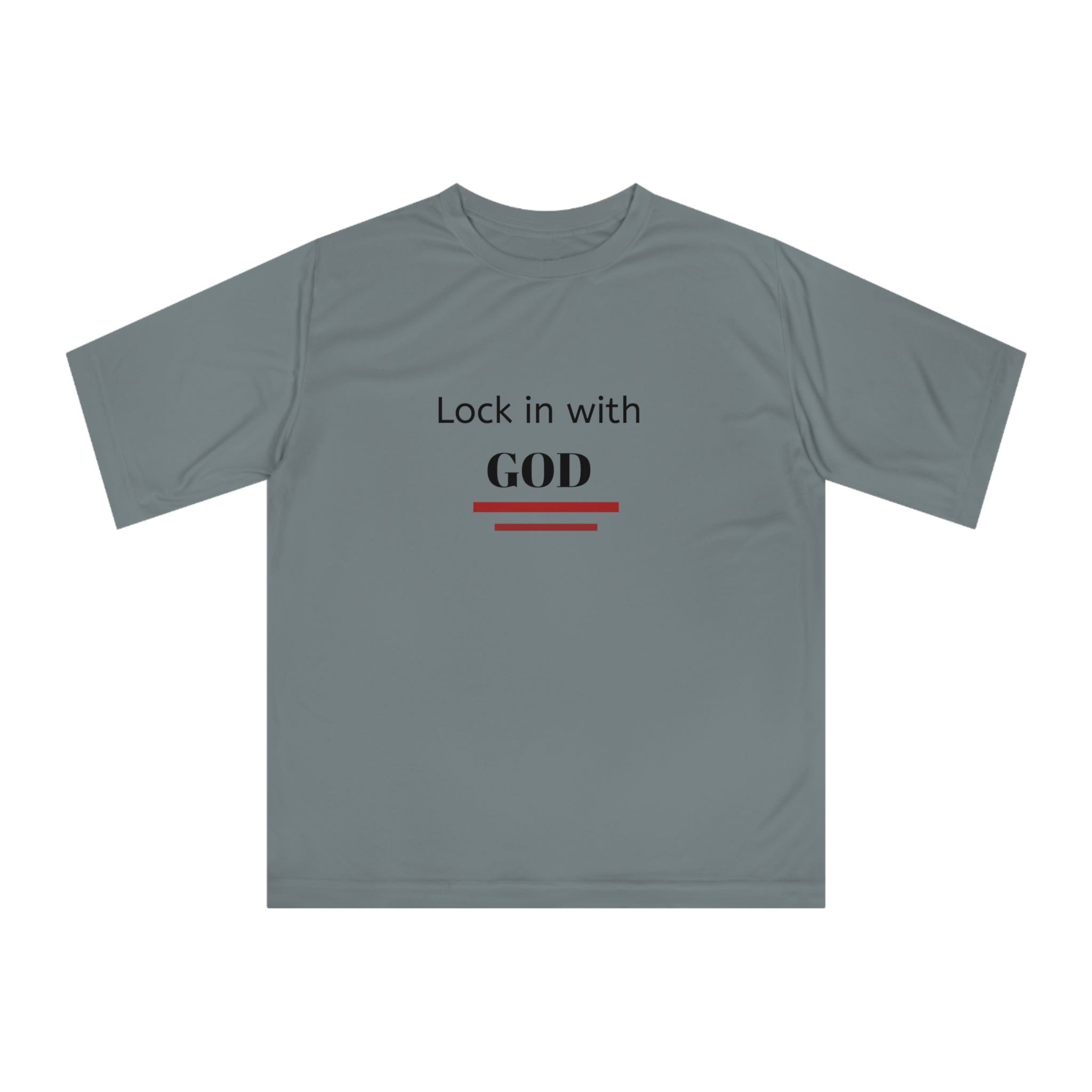 Performance T-Shirt, Motivational Workout Tee, Unisex Gym Apparel, Inspirational Fitness Shirt, Gift for Athletes, Faith-Based Sportswear