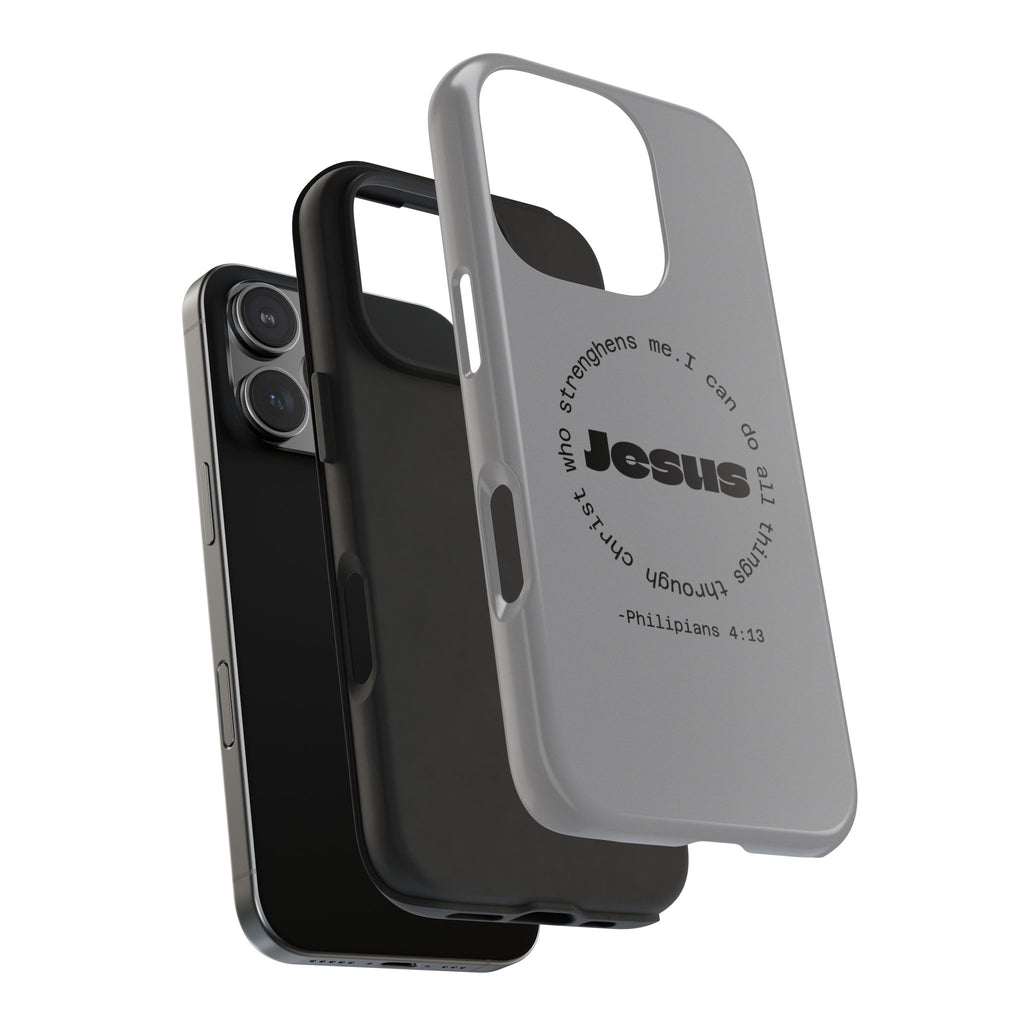 Inspirational Phone Case - Tough Jesus Design, Motivational Gift, Christian Accessories, Bible Verse Phone Cover, Faith-Based Phone [...]