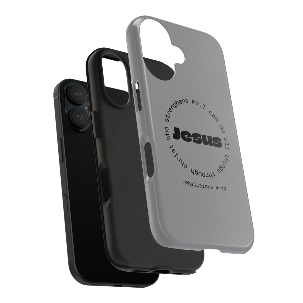 Inspirational Phone Case - Tough Jesus Design, Motivational Gift, Christian Accessories, Bible Verse Phone Cover, Faith-Based Phone [...]