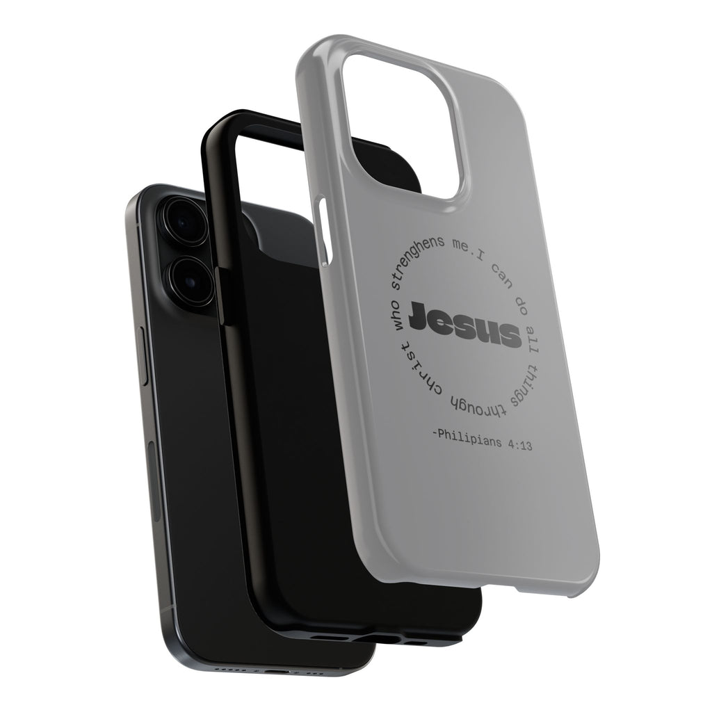 Inspirational Phone Case - Tough Jesus Design, Motivational Gift, Christian Accessories, Bible Verse Phone Cover, Faith-Based Phone [...]