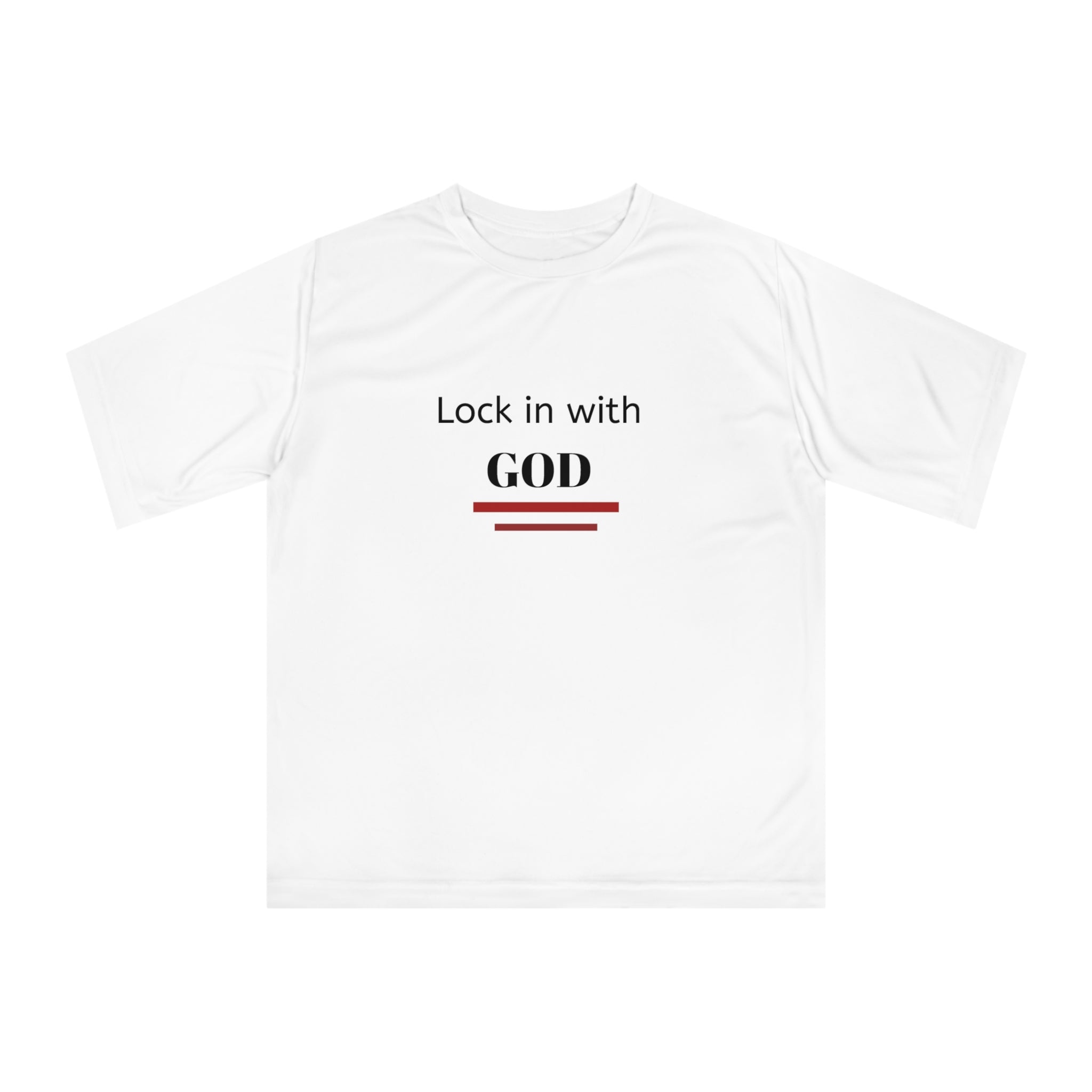 Performance T-Shirt, Motivational Workout Tee, Unisex Gym Apparel, Inspirational Fitness Shirt, Gift for Athletes, Faith-Based Sportswear